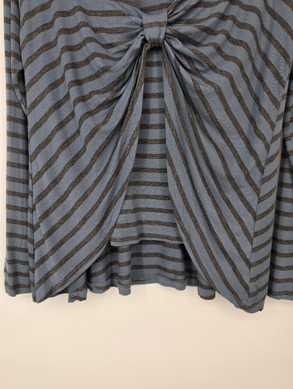 NWT Cherish Open Back Stripe Small Twist Top Soft Girl Boho Grunge Coastal - Picture 10 of 13